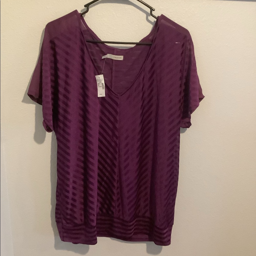 New Maurice’s purple dress top size 1